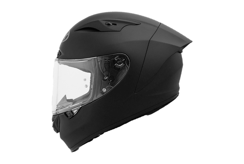 NHK GP-R Tech Race full-face helmet in solid matte black finish
