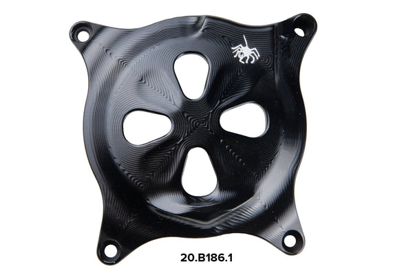 Spider Racing black anodised aluminium engine case cover for BMW S1000RR K67 2019-2026