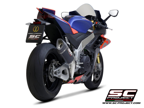 SC-Project SC1-R 250mm slip-on silencer for Aprilia RSV4 1100 Factory 2021-2024