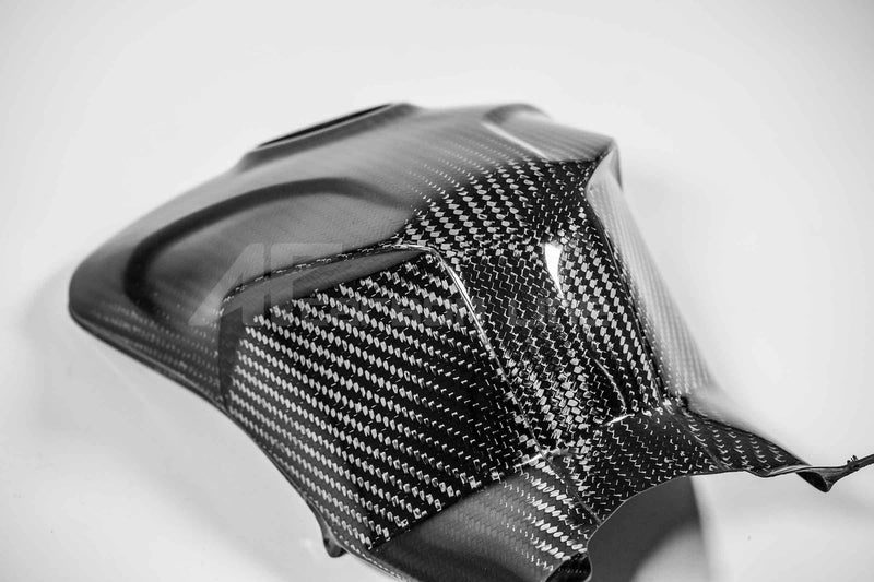 AP Carbon Line SBK tank cover in 400g twill carbon for Ducati Panigale V4/S/R 2022-2024