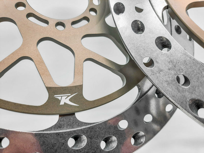 TK Dischi Freno SBK EVO 6.75 brake disc kit for Ducati Panigale V4, hard anodised inner carrier
