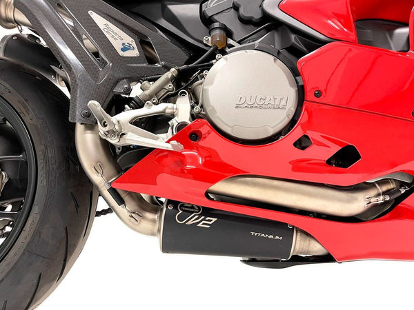 Termignoni SBK Replica stainless steel full exhaust system on Ducati Panigale V2 955