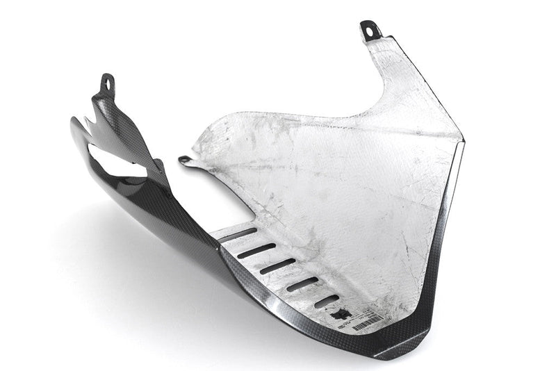 Fullsix carbon belly pan extension for Ducati Panigale 1199 in 200 Plain weave