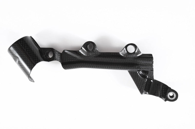 Fullsix Carbon rear brake reservoir cover for Ducati Panigale 1199, shown in glossy 200 Plain weave