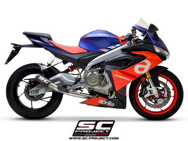 SC-Project CR-T 2-1 stainless steel full exhaust system for Aprilia RS 660