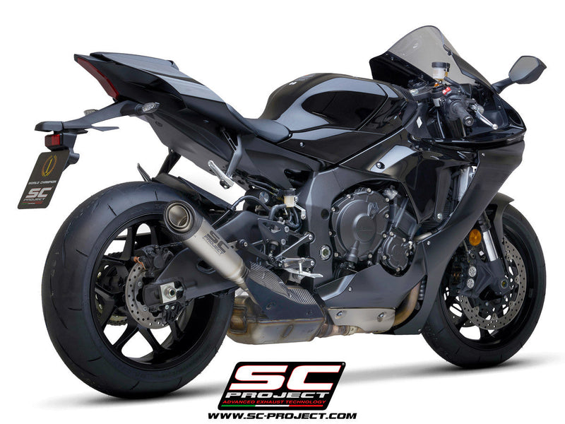 SC-Project S1 titanium slip-on silencer Yamaha YZF-R1 RN49 2017-2019 Y11B-T41T