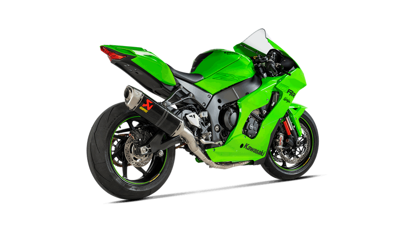 Akrapovic Racing Line stainless steel full exhaust system on Kawasaki ZX-10 R/RR 2021-2025