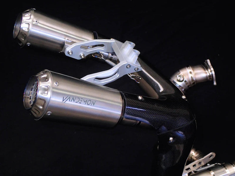 Vandemon High Titanium full exhaust system on Ducati Panigale V2 955
