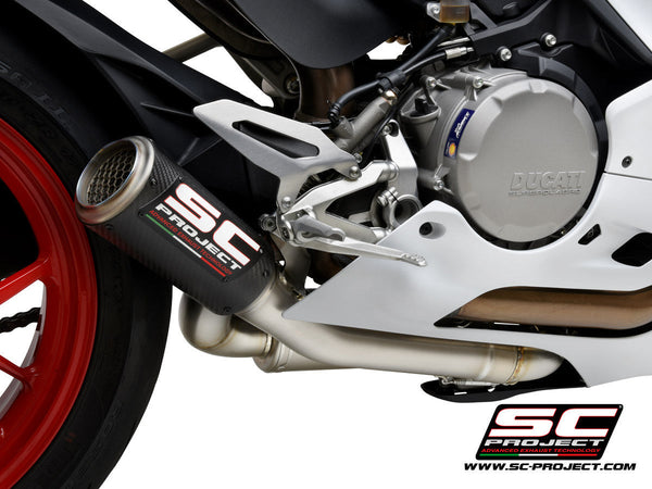SC-Project CR-T carbon half system exhaust 2-1 for Ducati Panigale V2 955