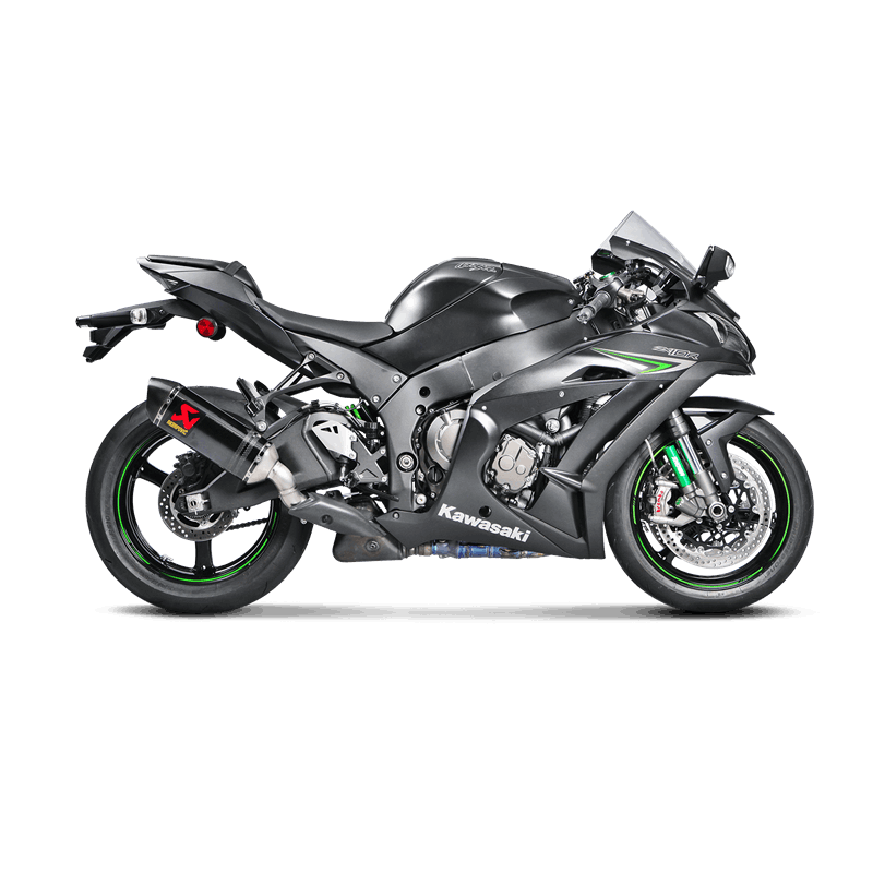 Akrapovic Slip-On Line carbon silencer on Kawasaki ZX-10R 2016-2020