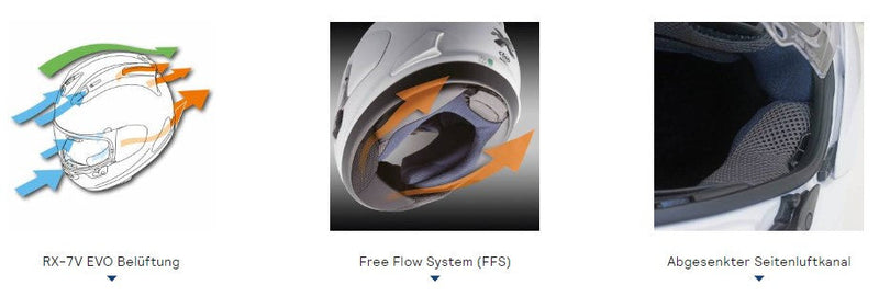 Arai RX-7V Evo full-face helmet in Tatsuki matte graphic finish