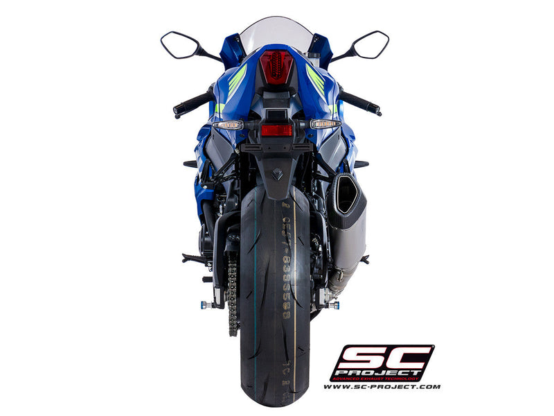 SC-Project SC1-R slip-on silencer for Suzuki GSX-R 1000 2017-2023 carbon and titanium