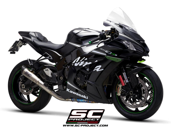 SC-Project S1 titanium slip-on silencer for Kawasaki ZX-10 R/RR 2016–2020