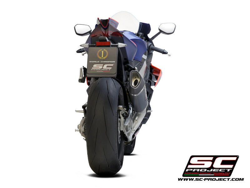 SC-Project SC1-R 250mm slip-on silencer for Aprilia RSV4 1100 Factory 2021-2024