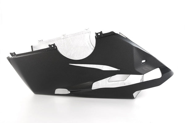 Fullsix carbon fairing belly pan for Ducati Panigale V4/S/R 2018-2021, aftermarket exhaust version