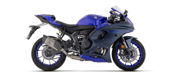 Arrow Pista stainless steel full exhaust system with titanium silencer and carbon end cap for Yamaha YZF-R7