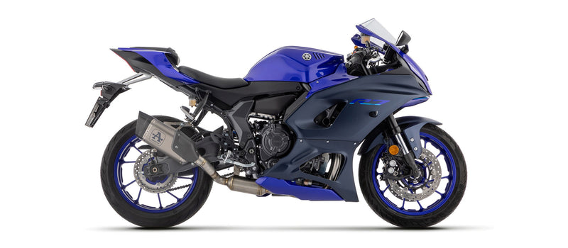 Arrow Pista stainless steel full exhaust system with titanium silencer and carbon end cap for Yamaha YZF-R7