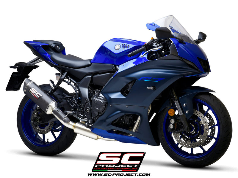 SC-Project STREET SC1-S full exhaust system on Yamaha YZF-R7, carbon silencer