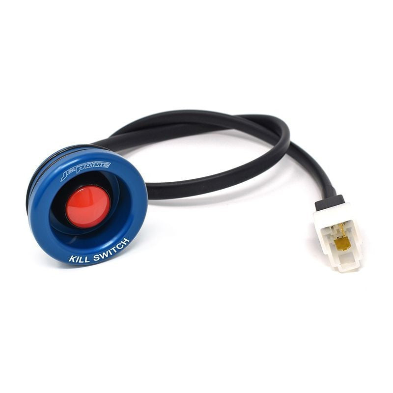 JetPrime JP KS 023 kill switch button for Yamaha YZF-R6 YEC in black, blue and titanium