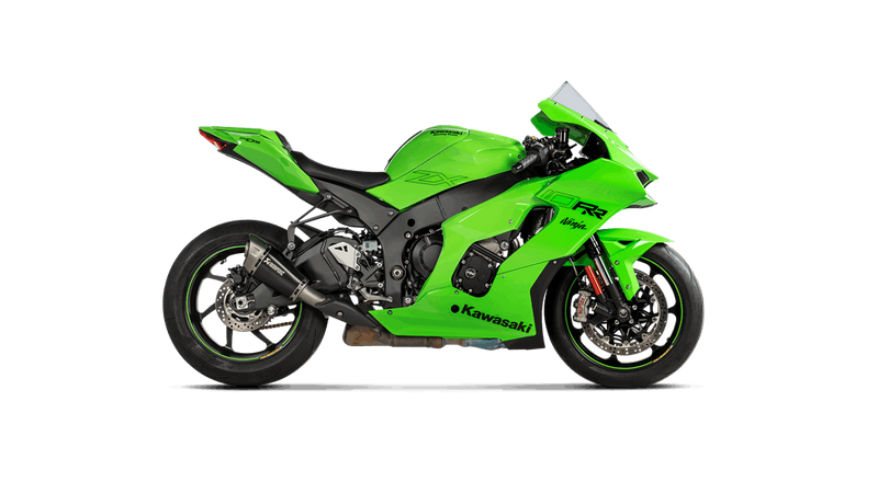 Akrapovic Slip-On Line titanium silencer Kawasaki ZX-10 R/RR 2021-2025 black powder-coated