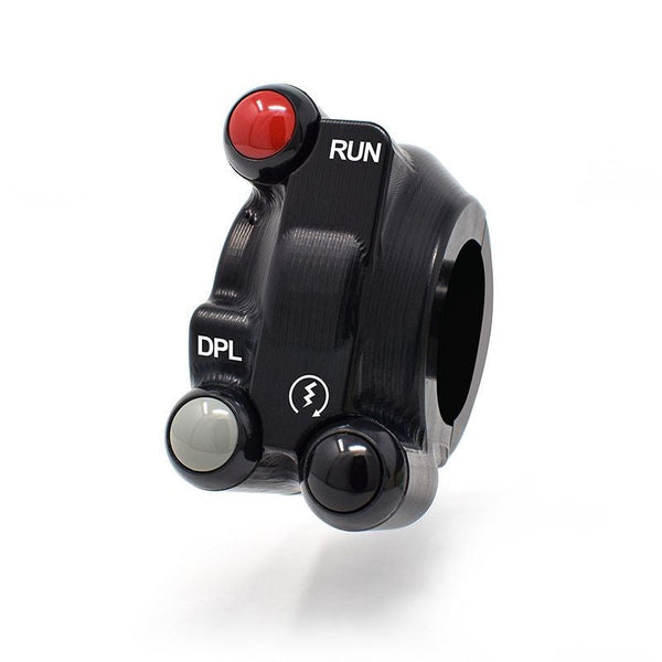 JetPrime CNC aluminium throttle grip housing with handlebar switch for Ducati Panigale V4/S 2018-2024