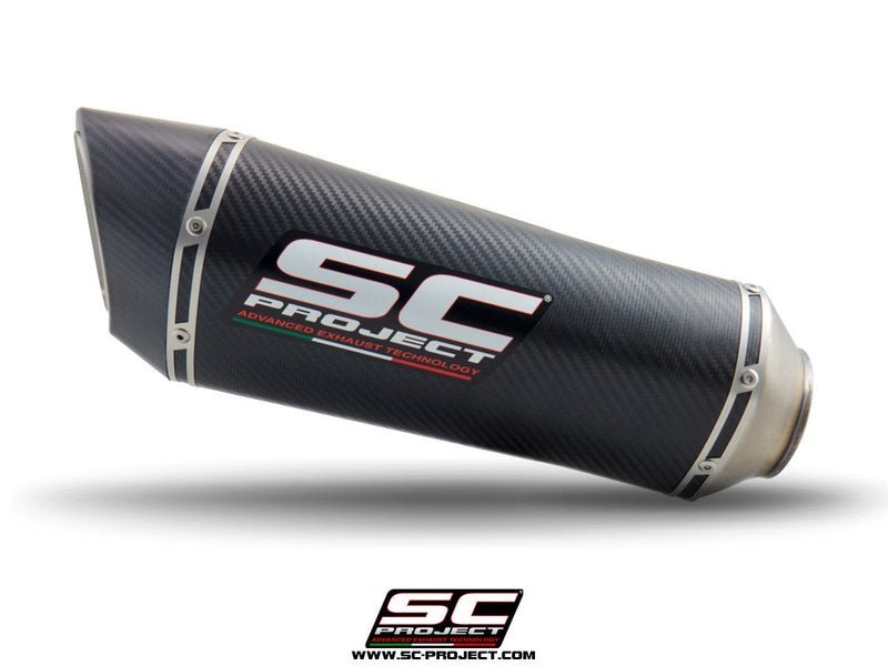 SC-Project SC1-R slip-on silencer for Suzuki GSX-R 1000 2017-2023 carbon and titanium