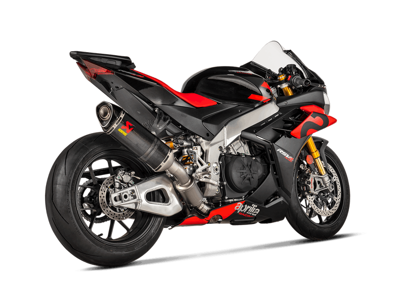 Akrapovic stainless steel link pipe with resonator for Aprilia RSV4 1100 Factory 2021–2026