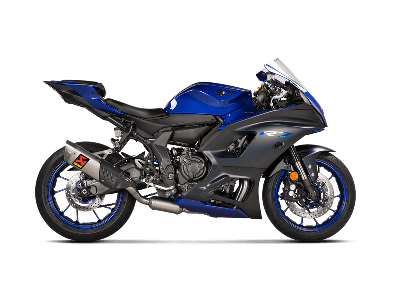 Akrapovic Racing Line stainless steel full system exhaust on Yamaha YZF-R7