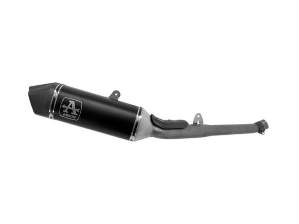 Arrow Racing Veloce slip-on silencer 71002VAN in Aluminium Dark with carbon end cap for Triumph Street Triple 765