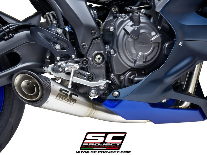 SC-Project RACE S1 titanium full exhaust system for Yamaha YZF-R7 2021-2025