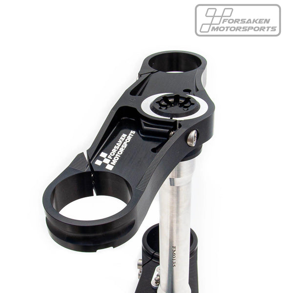 Forsaken Motorsport black anodised triple clamp for Ducati Panigale V2 955