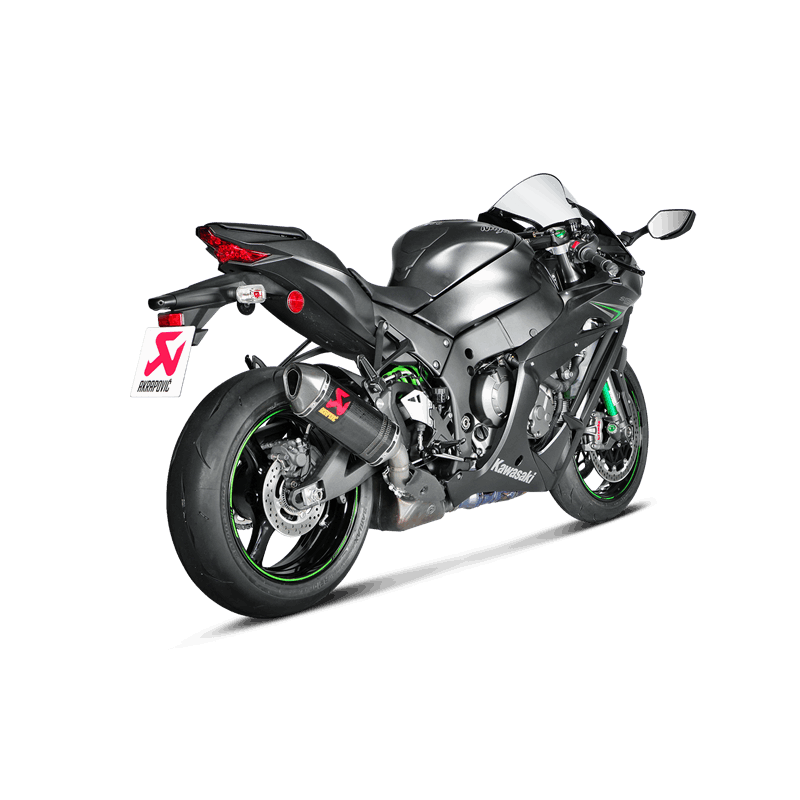 Akrapovic Slip-On Line carbon silencer on Kawasaki ZX-10R 2016-2020