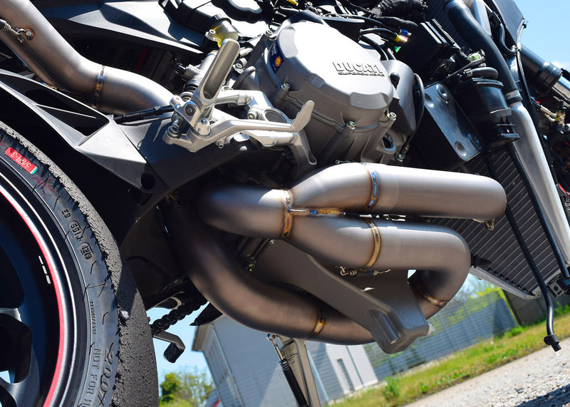 Spark Exhaust GDU8832 titanium full system exhaust on Ducati Panigale V2 955