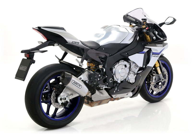 Arrow Indy-Race 71829AK aluminium slip-on silencer with carbon end cap for Yamaha YZF-R1/M RN32