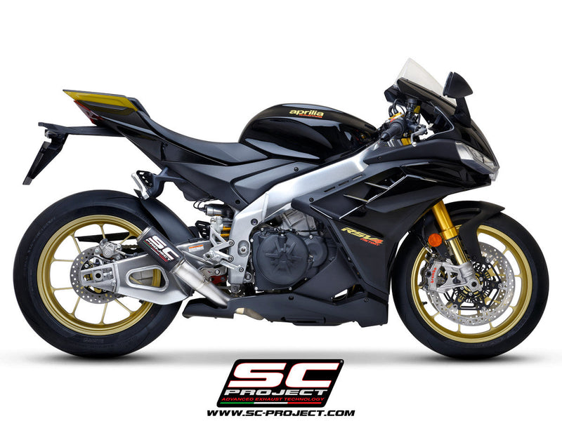 SC-Project CR-T slip-on silencer for Aprilia RSV4 1100 Factory 2021–2024