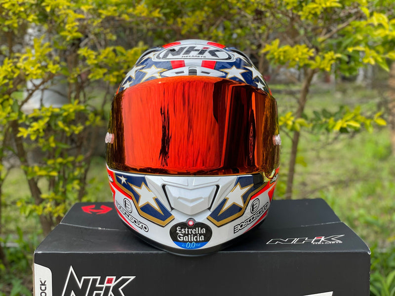 NHK GP-R Tech Race replacement visor in Crimson Red