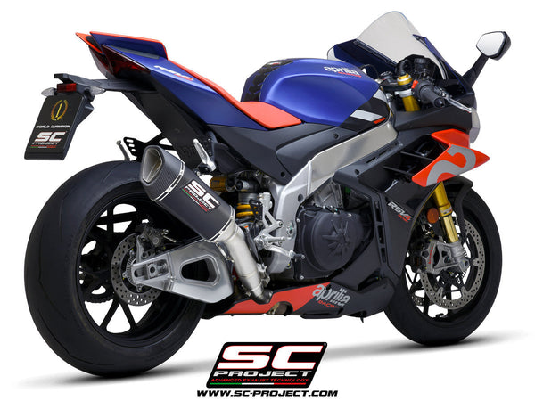 SC-Project SC1-R 250mm slip-on silencer for Aprilia RSV4 1100 Factory 2021-2024