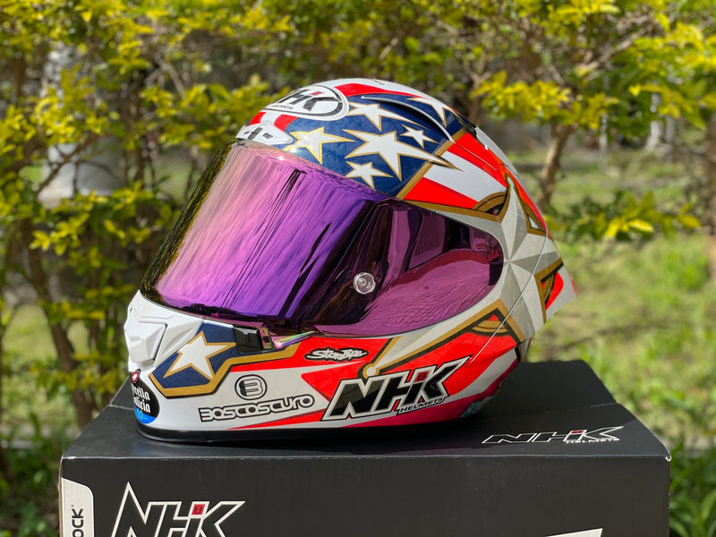 NHK GP-R Tech Race replacement visor in Amarant Pink