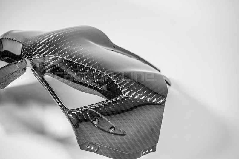 AP Carbon Line 400g twill carbon SBK front fairing mask for Ducati Panigale V4 V4S V4R 2022-2024