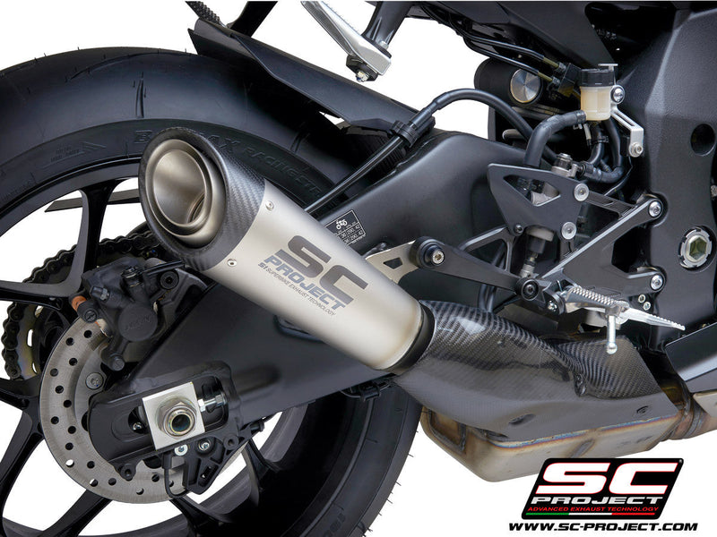 SC-Project S1 titanium slip-on silencer Yamaha YZF-R1 RN49 2017-2019 Y11B-T41T