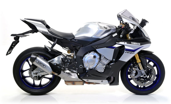 Arrow Indy-Race 71829AK aluminium slip-on silencer with carbon end cap for Yamaha YZF-R1/M RN32
