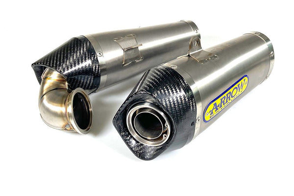 Arrow 71839PK titanium slip-on silencer with carbon end cap for Ducati Panigale 1299/S