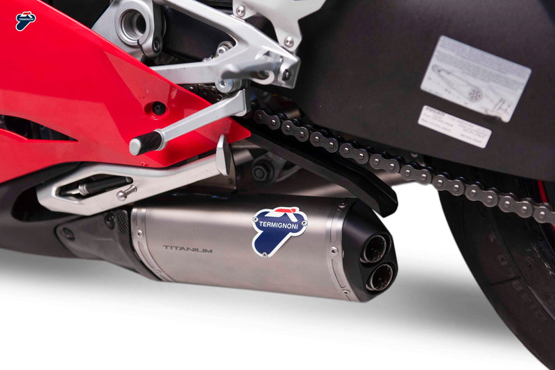Termignoni slip-on silencer kit Ducati Panigale V4 titanium stainless D18409400ITA