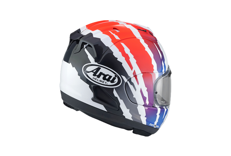 Arai RX-7V Evo full-face helmet in Blade Red gloss finish