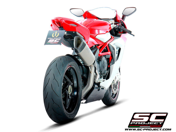 SC-Project SC1-R slip-on silencer for MV Agusta F3 675/800 2017-2023 carbon titanium