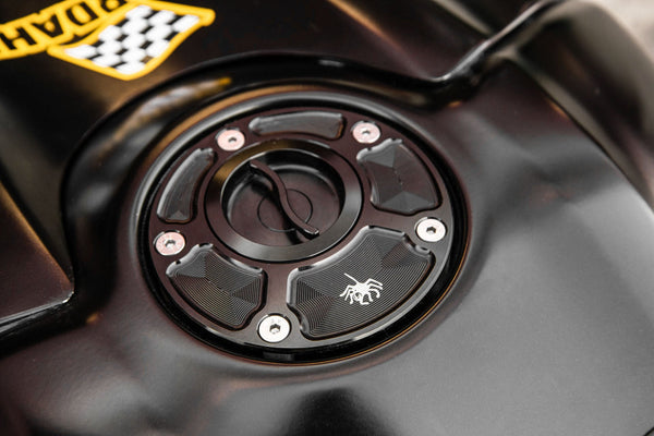 Spider Racing quick-release fuel cap for Aprilia RS 660 2020–2026, part 60.A01