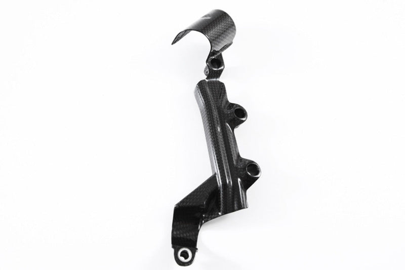 Fullsix Carbon rear brake reservoir cover for Ducati Panigale 1199, shown in glossy 200 Plain weave