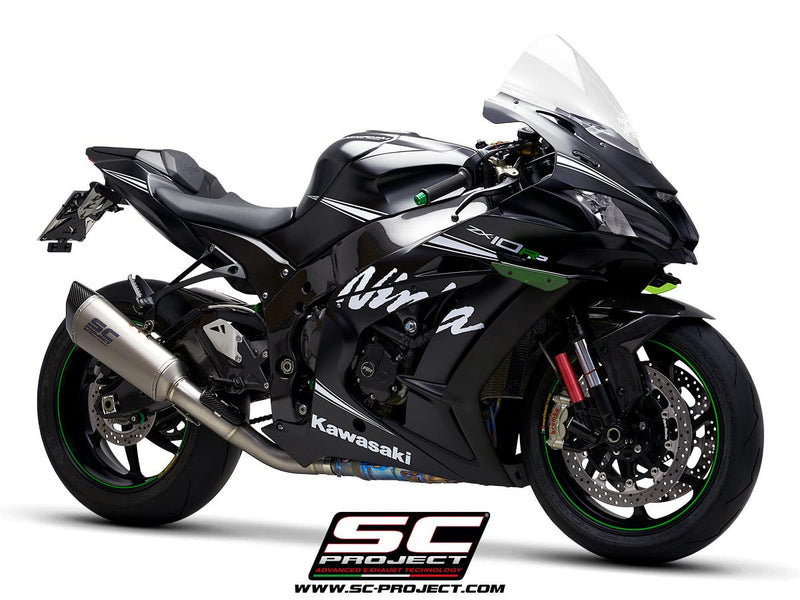 SC-Project SC1-R slip-on silencer for Kawasaki ZX-10 R/RR 2016-2020 carbon titanium K22A-DET91