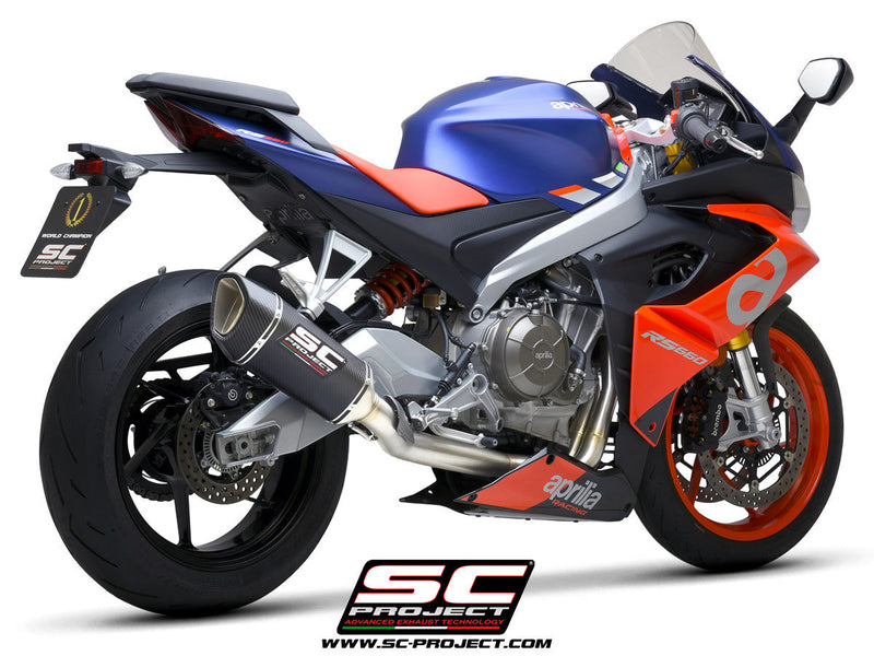 SC-Project SC1-R 2-1 stainless steel full exhaust system for Aprilia RS 660