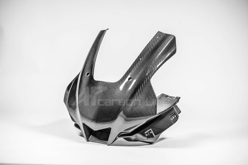 AP Carbon Line 200g twill carbon front fairing mask for Yamaha YZF-R1/M RN65 2020-2026
